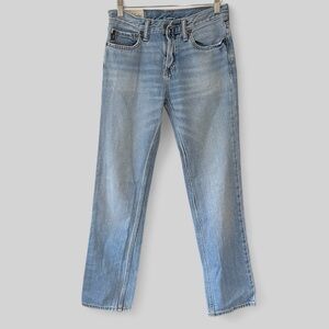 Abercrombie Kids Boys Slim Straight Jeans Size 16 Slim Blue Denim Pockets